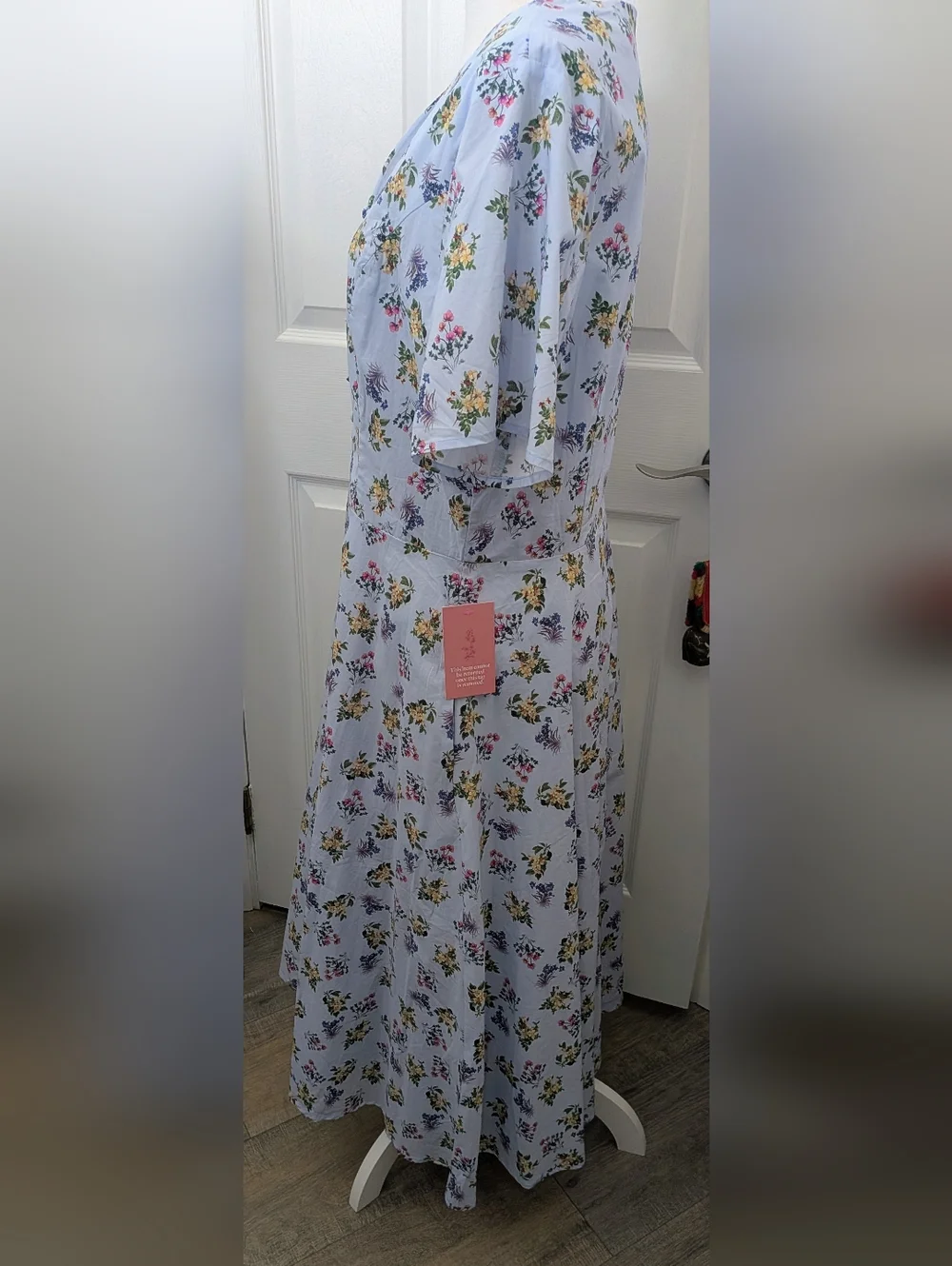 Ivy City Co Dress Allie Blue Floral 16 NWT 100% Cotton - Picture 5 of 6